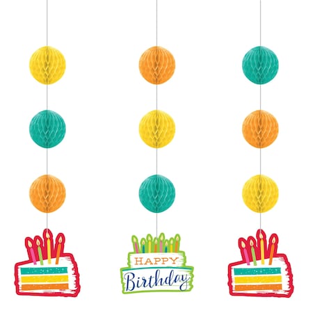 Festive Cake Hanging Cutouts, 39, 36PK